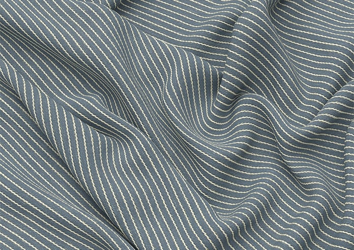Montierre Stripe, Dusky Cornflower - Twist&Fit Roman Blind - Image 4